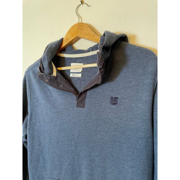 Burton Hoodie Button Front Ski Snowboard Winter Outdoor Sport Snow Mens M - Picture 3 of 7